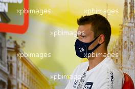 Daniil Kvyat (RUS) AlphaTauri in the FIA Press Conference. 03.09.2020. Formula 1 World Championship, Rd 8, Italian Grand Prix, Monza, Italy, Preparation Day.