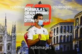 Daniel Ricciardo (AUS) Renault F1 Team in the FIA Press Conference. 03.09.2020. Formula 1 World Championship, Rd 8, Italian Grand Prix, Monza, Italy, Preparation Day.