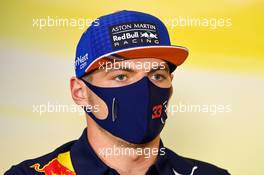 Max Verstappen (NLD) Red Bull Racing in the FIA Press Conference. 03.09.2020. Formula 1 World Championship, Rd 8, Italian Grand Prix, Monza, Italy, Preparation Day.