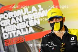 Esteban Ocon (FRA) Renault F1 Team in the FIA Press Conference. 03.09.2020. Formula 1 World Championship, Rd 8, Italian Grand Prix, Monza, Italy, Preparation Day.
