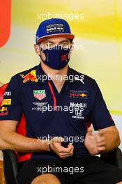 Max Verstappen (NLD) Red Bull Racing in the FIA Press Conference. 03.09.2020. Formula 1 World Championship, Rd 8, Italian Grand Prix, Monza, Italy, Preparation Day.