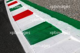 Circuit atmosphere - kerb detail. 03.09.2020. Formula 1 World Championship, Rd 8, Italian Grand Prix, Monza, Italy, Preparation Day.