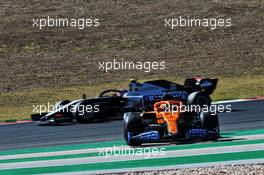 Lando Norris (GBR) McLaren MCL35 spins in the second practice session. 23.10.2020. Formula 1 World Championship, Rd 12, Portuguese Grand Prix, Portimao, Portugal, Practice Day.