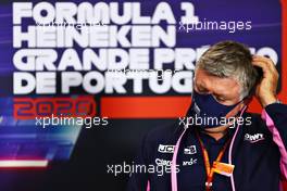 Otmar Szafnauer (USA) Racing Point F1 Team Principal and CEO in the FIA Press Conference. 23.10.2020. Formula 1 World Championship, Rd 12, Portuguese Grand Prix, Portimao, Portugal, Practice Day.