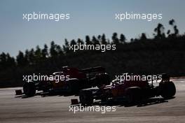 Sebastian Vettel (GER), Scuderia Ferrari and Charles Leclerc (FRA), Scuderia Ferrari  23.10.2020. Formula 1 World Championship, Rd 12, Portuguese Grand Prix, Portimao, Portugal, Practice Day.