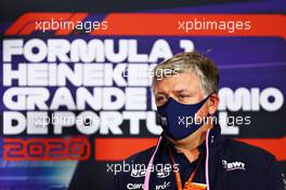 Otmar Szafnauer (USA) Racing Point F1 Team Principal and CEO in the FIA Press Conference. 23.10.2020. Formula 1 World Championship, Rd 12, Portuguese Grand Prix, Portimao, Portugal, Practice Day.