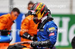 Carlos Sainz Jr (ESP) McLaren on the grid. 25.10.2020. Formula 1 World Championship, Rd 12, Portuguese Grand Prix, Portimao, Portugal, Race Day.