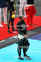 Lewis Hamilton (GBR) Mercedes AMG F1 on the grid. 25.10.2020. Formula 1 World Championship, Rd 12, Portuguese Grand Prix, Portimao, Portugal, Race Day.