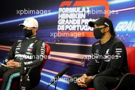 Lewis Hamilton (GBR), Mercedes AMG F1  and Valtteri Bottas (FIN), Mercedes AMG F1  25.10.2020. Formula 1 World Championship, Rd 12, Portuguese Grand Prix, Portimao, Portugal, Race Day.