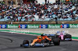 Lando Norris (GBR) McLaren MCL35. 25.10.2020. Formula 1 World Championship, Rd 12, Portuguese Grand Prix, Portimao, Portugal, Race Day.