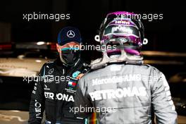 (L to R): Valtteri Bottas (FIN) Mercedes AMG F1 with team mate Lewis Hamilton (GBR) Mercedes AMG F1 in qualifying parc ferme. 24.10.2020. Formula 1 World Championship, Rd 12, Portuguese Grand Prix, Portimao, Portugal, Qualifying Day.