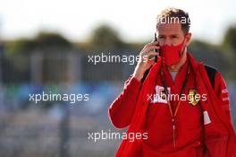 Sebastian Vettel (GER) Ferrari. 24.10.2020. Formula 1 World Championship, Rd 12, Portuguese Grand Prix, Portimao, Portugal, Qualifying Day.