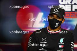 Lewis Hamilton (GBR) Mercedes AMG F1 in the FIA Press Conference. 22.10.2020. Formula 1 World Championship, Rd 12, Portuguese Grand Prix, Portimao, Portugal, Preparation Day.