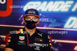 Max Verstappen (NLD) Red Bull Racing in the FIA Press Conference. 22.10.2020. Formula 1 World Championship, Rd 12, Portuguese Grand Prix, Portimao, Portugal, Preparation Day.