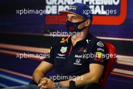 Max Verstappen (NLD) Red Bull Racing in the FIA Press Conference. 22.10.2020. Formula 1 World Championship, Rd 12, Portuguese Grand Prix, Portimao, Portugal, Preparation Day.