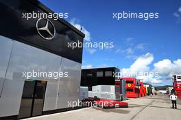 Paddock atmosphere - Sky F1 podium. 22.10.2020. Formula 1 World Championship, Rd 12, Portuguese Grand Prix, Portimao, Portugal, Preparation Day.