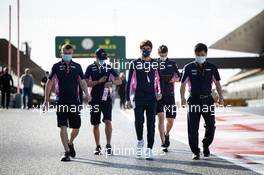 Lance Stroll (CDN) Racing Point F1 Team walks the circuit with the team. 22.10.2020. Formula 1 World Championship, Rd 12, Portuguese Grand Prix, Portimao, Portugal, Preparation Day.