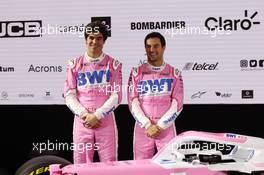 Lance Stroll (CAN) and Sergio Perez (MEX). 17.02.2020 - Racing Point Livery Launch, Mondsee, Austria
