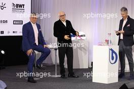 Otmar Szafnauer and CEO Andreas Weissenbacher (BWT). 17.02.2020 - Racing Point Livery Launch, Mondsee, Austria