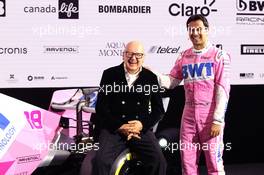 CEO Andreas Weissenbacher (BWT) and Sergio Perez (MEX). 17.02.2020 - Racing Point Livery Launch, Mondsee, Austria