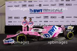 Lance Stroll (CAN) and Sergio Perez (MEX). 17.02.2020 - Racing Point Livery Launch, Mondsee, Austria
