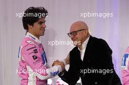 Lance Stroll (CAN) and CEO Andreas Weissenbacher (BWT. 17.02.2020 - Racing Point Livery Launch, Mondsee, Austria