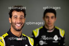 Daniel Ricciardo (AUS) Renault F1 Team with team mate Esteban Ocon (FRA) Renault F1 Team. 12.02.2020. Renault F1 Team Season Opener, L’Atelier Renault, Paris, France, Wednesday.