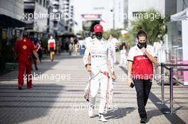 Antonio Giovinazzi (ITA) Alfa Romeo Racing. 25.09.2020. Formula 1 World Championship, Rd 10, Russian Grand Prix, Sochi Autodrom, Sochi, Russia, Practice Day.