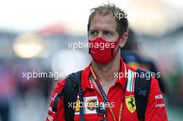 Sebastian Vettel (GER) Ferrari. 25.09.2020. Formula 1 World Championship, Rd 10, Russian Grand Prix, Sochi Autodrom, Sochi, Russia, Practice Day.