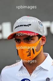 Carlos Sainz Jr (ESP) McLaren. 25.09.2020. Formula 1 World Championship, Rd 10, Russian Grand Prix, Sochi Autodrom, Sochi, Russia, Practice Day.