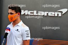 Lando Norris (GBR) McLaren. 25.09.2020. Formula 1 World Championship, Rd 10, Russian Grand Prix, Sochi Autodrom, Sochi, Russia, Practice Day.