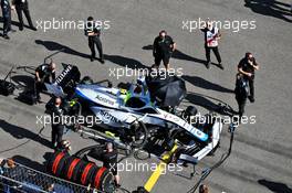 Nicholas Latifi (CDN) Williams Racing FW43 on the grid. 27.09.2020. Formula 1 World Championship, Rd 10, Russian Grand Prix, Sochi Autodrom, Sochi, Russia, Race Day.