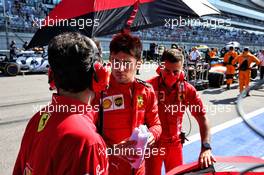 Charles Leclerc (MON) Ferrari on the grid. 27.09.2020. Formula 1 World Championship, Rd 10, Russian Grand Prix, Sochi Autodrom, Sochi, Russia, Race Day.