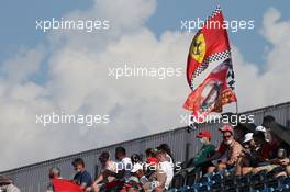 Race fans with Ferrari flag. 27.09.2020. Formula 1 World Championship, Rd 10, Russian Grand Prix, Sochi Autodrom, Sochi, Russia, Race Day.