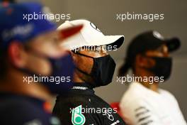 Valtteri Bottas (FIN) Mercedes AMG F1 in the post race FIA Press Conference. 27.09.2020. Formula 1 World Championship, Rd 10, Russian Grand Prix, Sochi Autodrom, Sochi, Russia, Race Day.