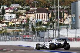 George Russell (GBR) Williams Racing FW43. 27.09.2020. Formula 1 World Championship, Rd 10, Russian Grand Prix, Sochi Autodrom, Sochi, Russia, Race Day.