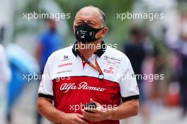 Frederic Vasseur (FRA) Alfa Romeo Racing Team Principal. 26.09.2020. Formula 1 World Championship, Rd 10, Russian Grand Prix, Sochi Autodrom, Sochi, Russia, Qualifying Day.