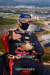 Max Verstappen (NLD) Red Bull Racing in the qualifying FIA Press Conference. 26.09.2020. Formula 1 World Championship, Rd 10, Russian Grand Prix, Sochi Autodrom, Sochi, Russia, Qualifying Day.