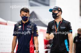 (L to R): Alexander Albon (THA) Red Bull Racing with Nicholas Latifi (CDN) Williams Racing. 26.09.2020. Formula 1 World Championship, Rd 10, Russian Grand Prix, Sochi Autodrom, Sochi, Russia, Qualifying Day.