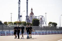Nicholas Latifi (CDN) Williams Racing walks the circuit with the team. 24.09.2020. Formula 1 World Championship, Rd 10, Russian Grand Prix, Sochi Autodrom, Sochi, Russia, Preparation Day.