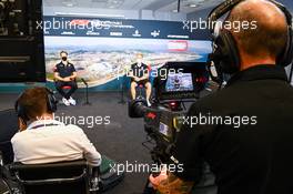 (L to R): Romain Grosjean (FRA) Haas F1 Team and team mate Kevin Magnussen (DEN) Haas F1 Team in the FIA Press Conference. 24.09.2020. Formula 1 World Championship, Rd 10, Russian Grand Prix, Sochi Autodrom, Sochi, Russia, Preparation Day.