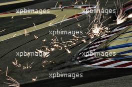 Sparks. 04.12.2020. Formula 1 World Championship, Rd 16, Sakhir Grand Prix, Sakhir, Bahrain, Practice Day