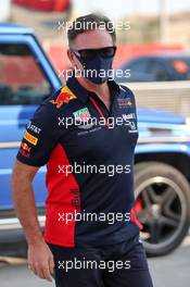Christian Horner (GBR) Red Bull Racing Team Principal. 04.12.2020. Formula 1 World Championship, Rd 16, Sakhir Grand Prix, Sakhir, Bahrain, Practice Day