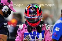 Sergio Perez (MEX) Racing Point F1 Team on the grid. 06.12.2020. Formula 1 World Championship, Rd 16, Sakhir Grand Prix, Sakhir, Bahrain, Race Day.