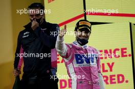 3rd place Lance Stroll (CDN) Racing Point F1 Team RP20. 06.12.2020. Formula 1 World Championship, Rd 16, Sakhir Grand Prix, Sakhir, Bahrain, Race Day.