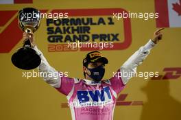 1st place Sergio Perez (MEX) Racing Point F1 Team RP19. 06.12.2020. Formula 1 World Championship, Rd 16, Sakhir Grand Prix, Sakhir, Bahrain, Race Day.