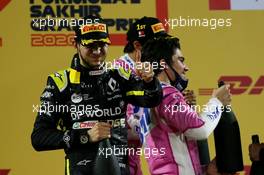 2nd place Esteban Ocon (FRA) Renault F1 Team RS20. 06.12.2020. Formula 1 World Championship, Rd 16, Sakhir Grand Prix, Sakhir, Bahrain, Race Day.