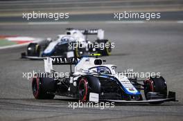 Nicholas Latifi (CDN) Williams Racing FW43 leads team mate Jack Aitken (GBR) / (KOR) Williams Racing FW43. 06.12.2020. Formula 1 World Championship, Rd 16, Sakhir Grand Prix, Sakhir, Bahrain, Race Day.