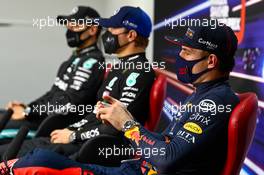 Max Verstappen (NLD) Red Bull Racing in the post qualifying FIA Press Conference. 05.12.2020. Formula 1 World Championship, Rd 16, Sakhir Grand Prix, Sakhir, Bahrain, Qualifying Day.