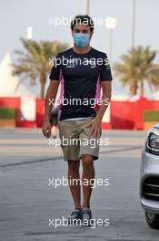 Sergio Perez (MEX) Racing Point F1 Team. 05.12.2020. Formula 1 World Championship, Rd 16, Sakhir Grand Prix, Sakhir, Bahrain, Qualifying Day.